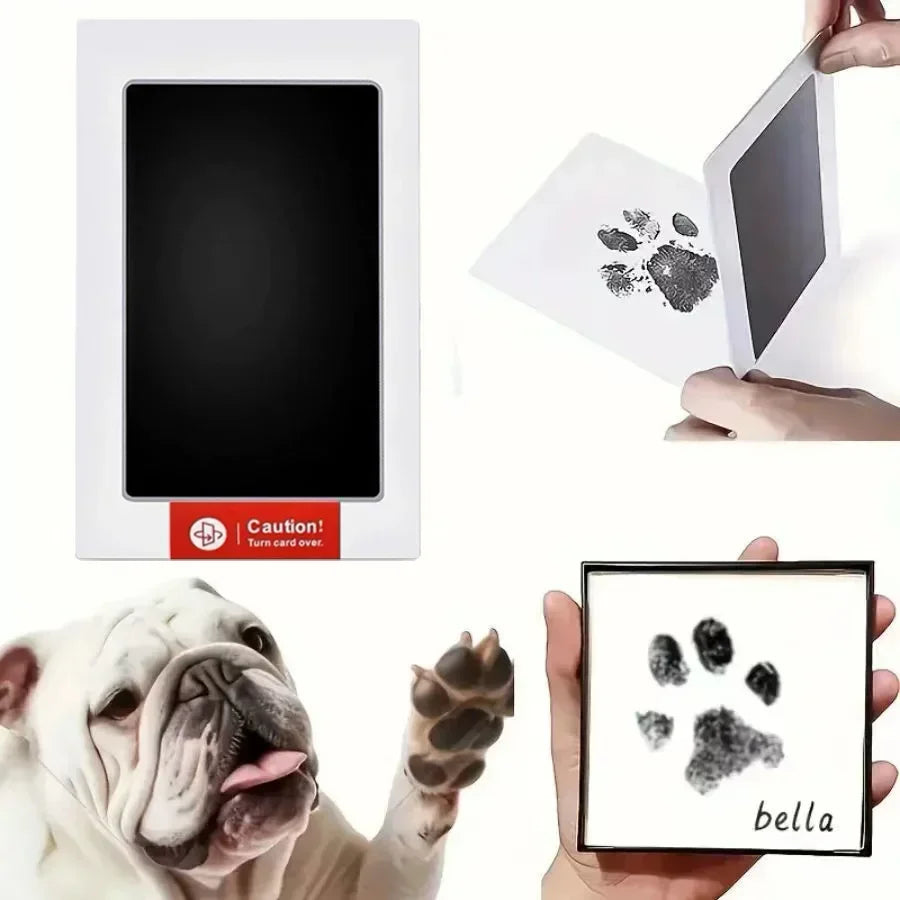 Safe, Non-Toxic, No Mess Pawprint Inkpad for Lasting Memories